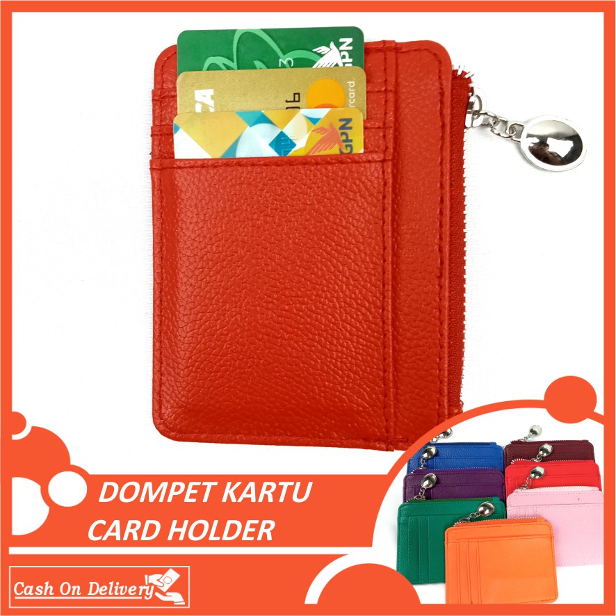 DOMPET KARTU WALLET CARD HOLDER KULIT PU LEATHER PREMIUM