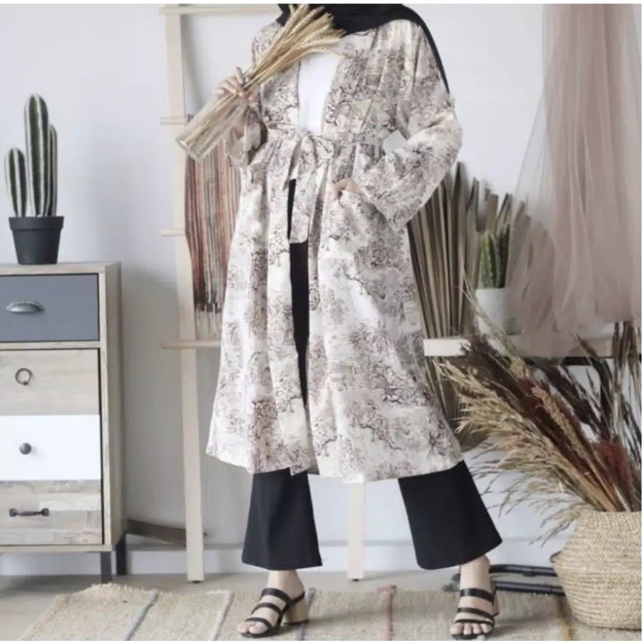 Long Cardi Nuela / Long Cardi Abstrak