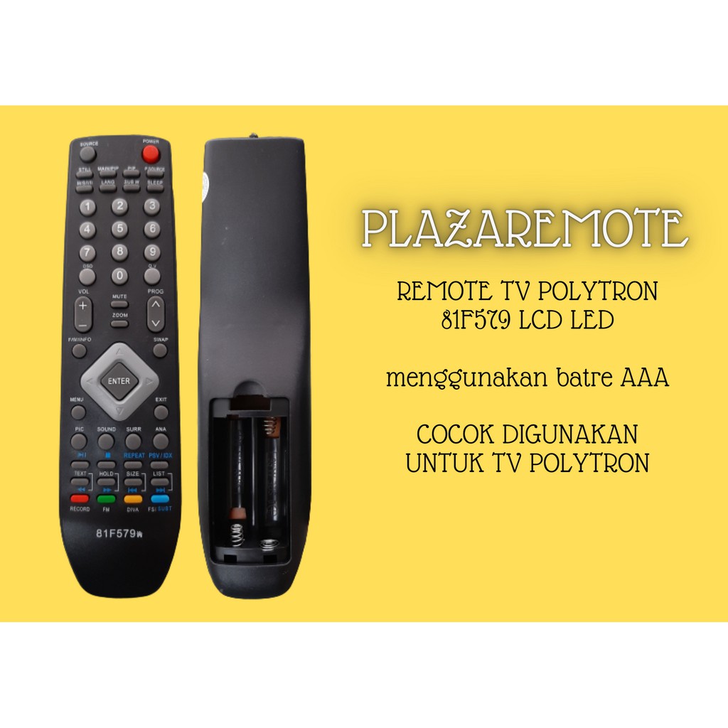 REMOTE POLYTRON TV LCD LED TABUNG FLAT 81F579