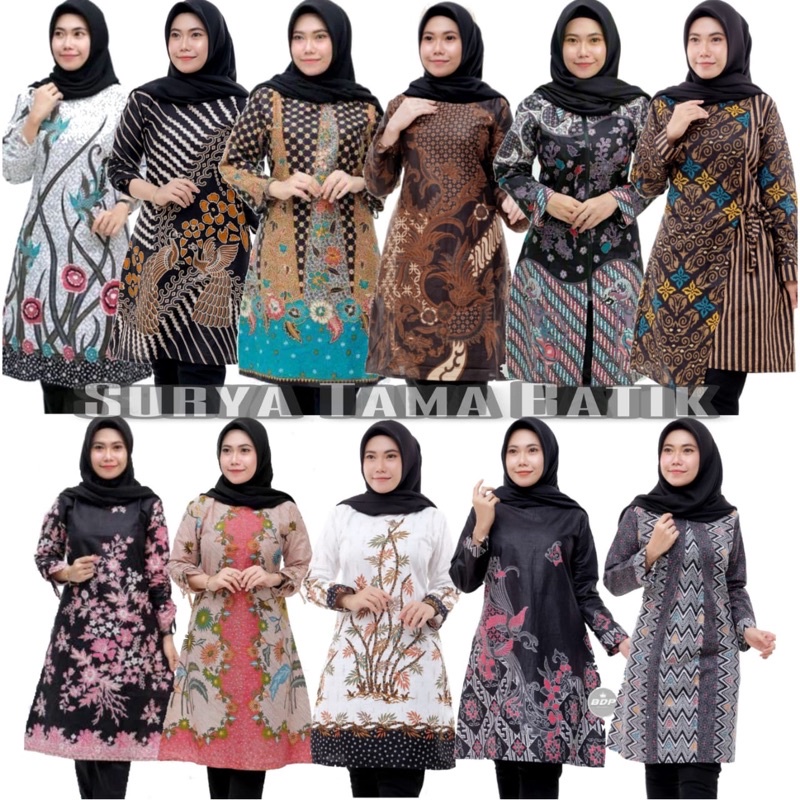 Murah Terlaris SERUT GENES JELITA TUNIC NAVBOR YELBOR WHITBOR CREAMBOR TUNIK BATIK