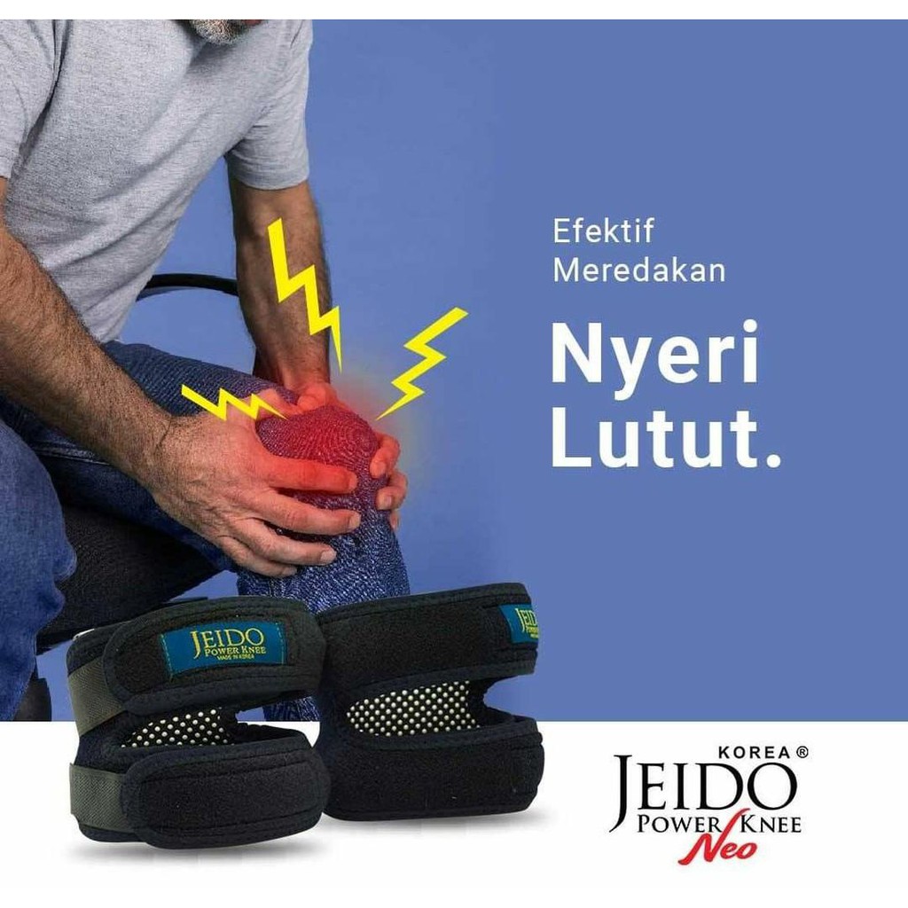Deker Terapi Kesehatan Pelindung Sakit Cedera Lutut Jeido Power Knee Neo Uk ML Pad Support INFRARED-3