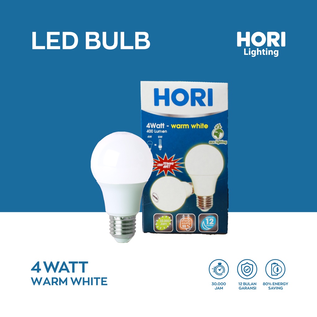 Jual Hori Lampu Led Bulb Bohlam Watt Watt Yellow Shopee Indonesia