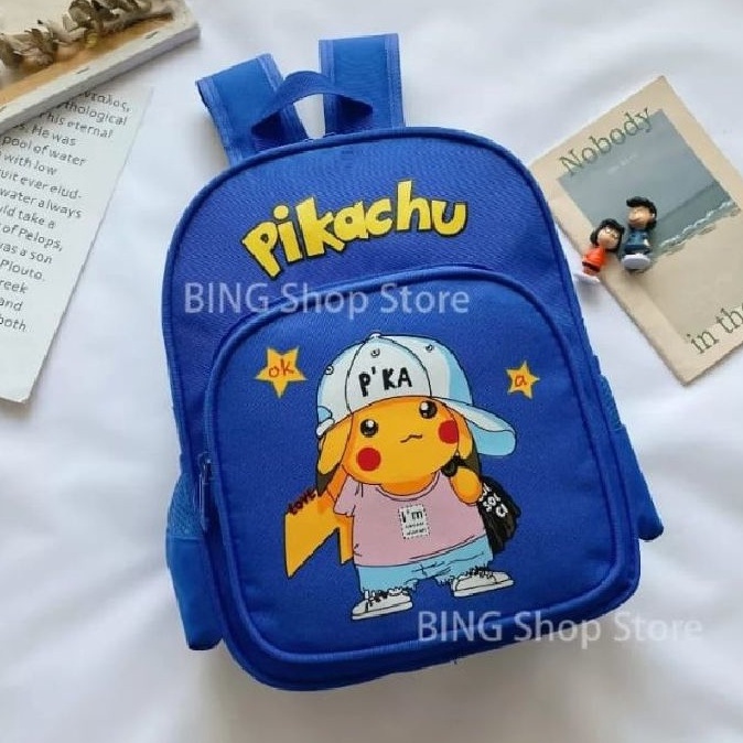 BDKR_TAS - TAS RANSEL ANAK SEKOLAH KARAKTER MOTIF KARTUN POKEMON / PIKACHU LUCU ORTOPAEDI RANSEL ANAK SEKOLAH BAGUS TAS GENDONG ANAK UNTUK TK , SD BACKPACK MULTIFUNGSI BISA BAYAR DITEMPAT