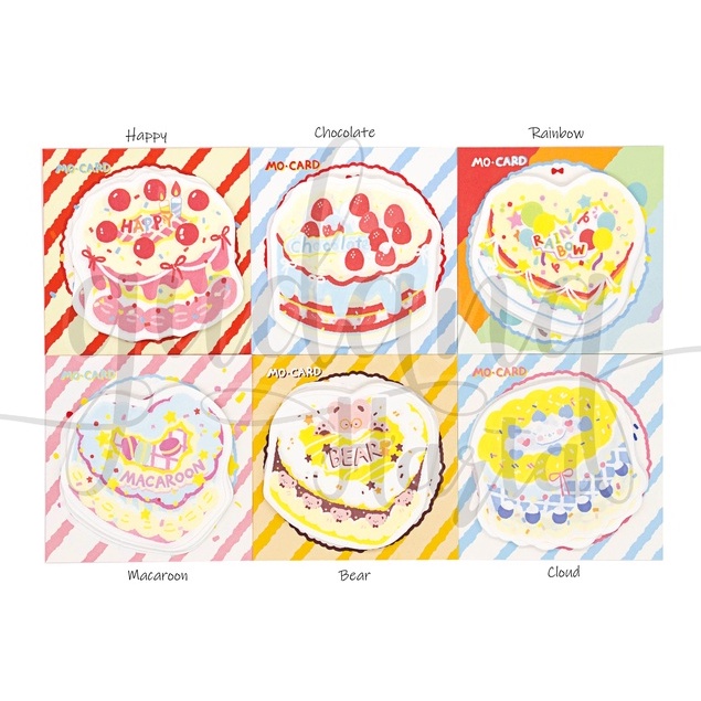 Memo Delicious Cake Memopad Motif Kue Tar DIY Scrapbook GH 301152