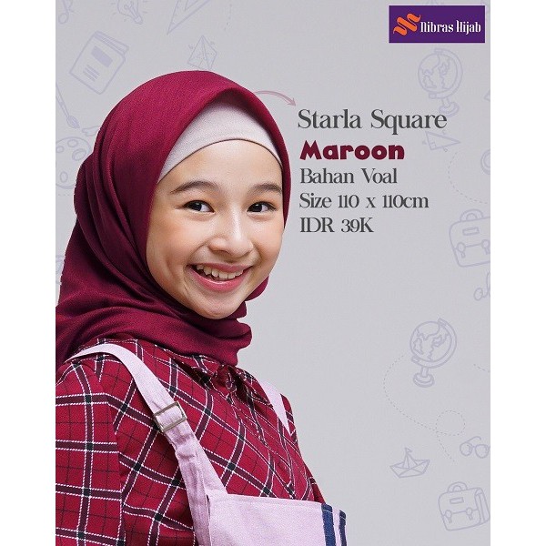 STARLA SQUARE/NIBRAS HIJAB STARLA KERUDUNG SEGI EMPAT