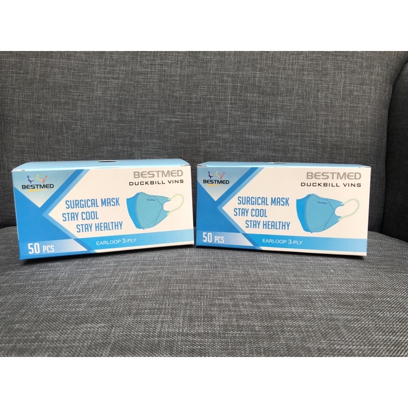 BestMed Masker Medis Duckbill Vins 3 ply isi 50