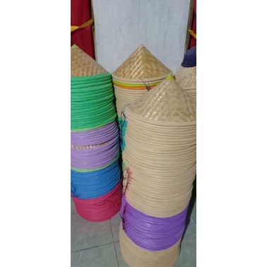 Topi Caping Petani Bambu , Topi Caping Dewasa