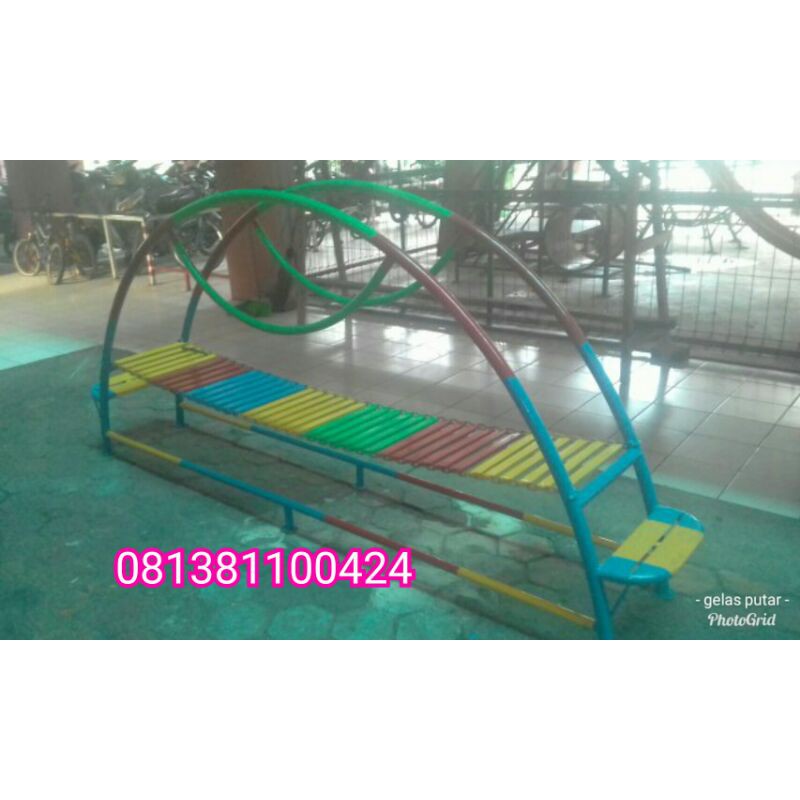 mainan jembatan mainan taman bermain jembatan rantai besi free ongkir jkt