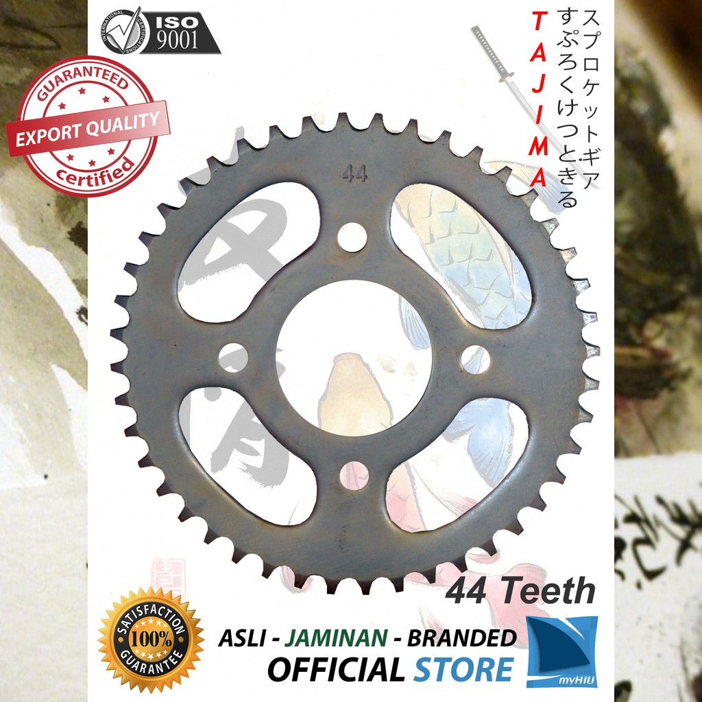 Gigi Tarik 428-44T KAWASAKI Bajaj Pulsar 180 UG Gir Belakang - Rear Sprocket Gear TAJIMA