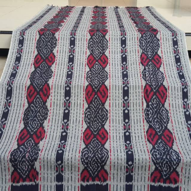 Kain tenun blanket warna abu abu