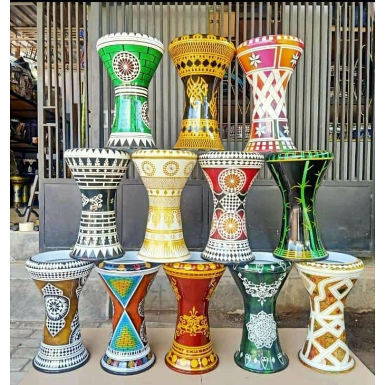 Darbuka Calti Dumbuk Istimewa Motif Timur Tengah 8 Inch Mika Remo Percusion Bahan Berkualitas Aha Bf