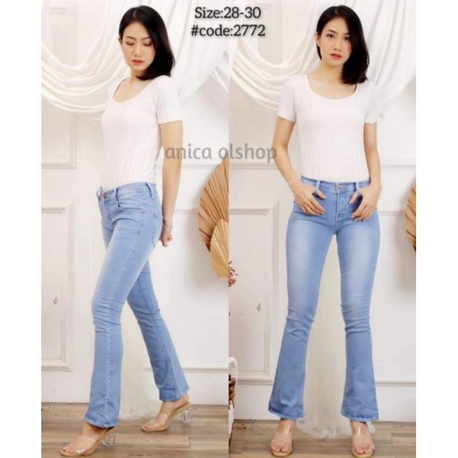 Cutbray Jeans Wanita Celana Jeans Wanita Jumbo Cutbray Wanita
