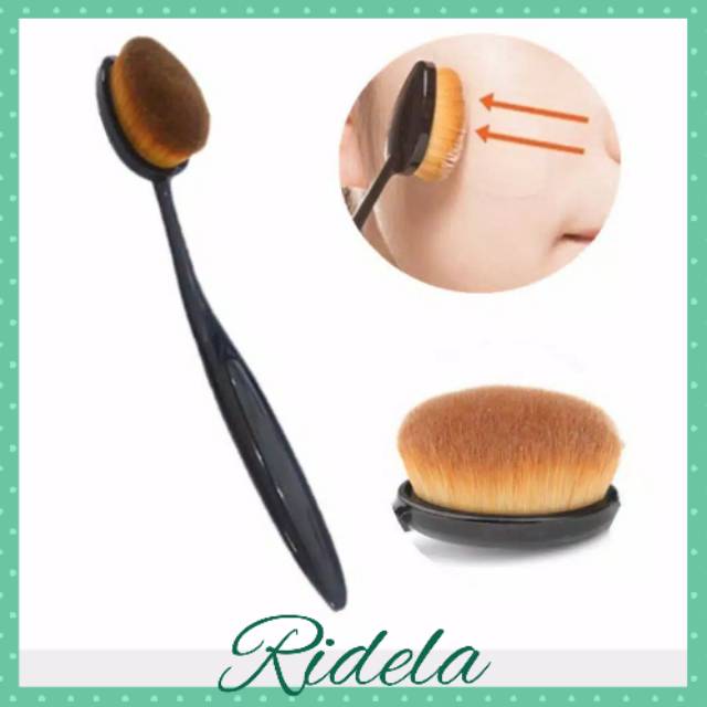 [RC106] - OVAL BRUSH KUAS MAKEUP OVAL BRUSH OVAL FOUNDATION KUAS RIAS BLANDING / RIDELA SUMBAR