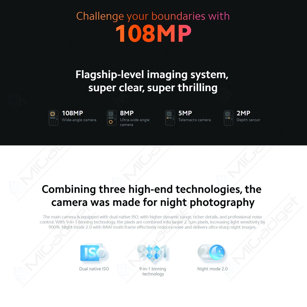 Redmi Note 10 Pro 6/128 108MP 120Hz AMOLED Garansi Resmi