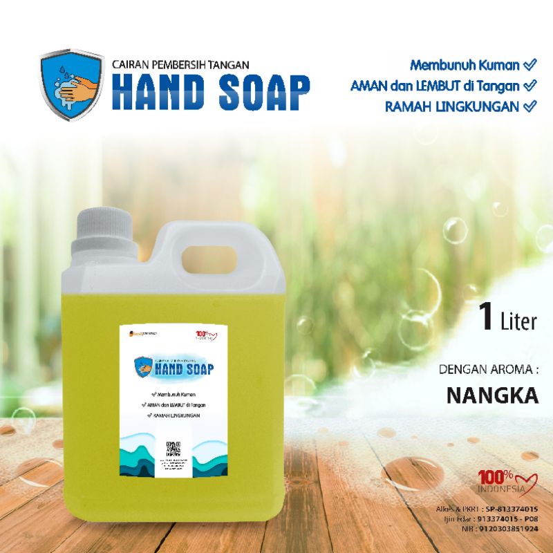 HandSoap pembersih tangan aneka aroma buah segar kemasan jurigen 1 liter