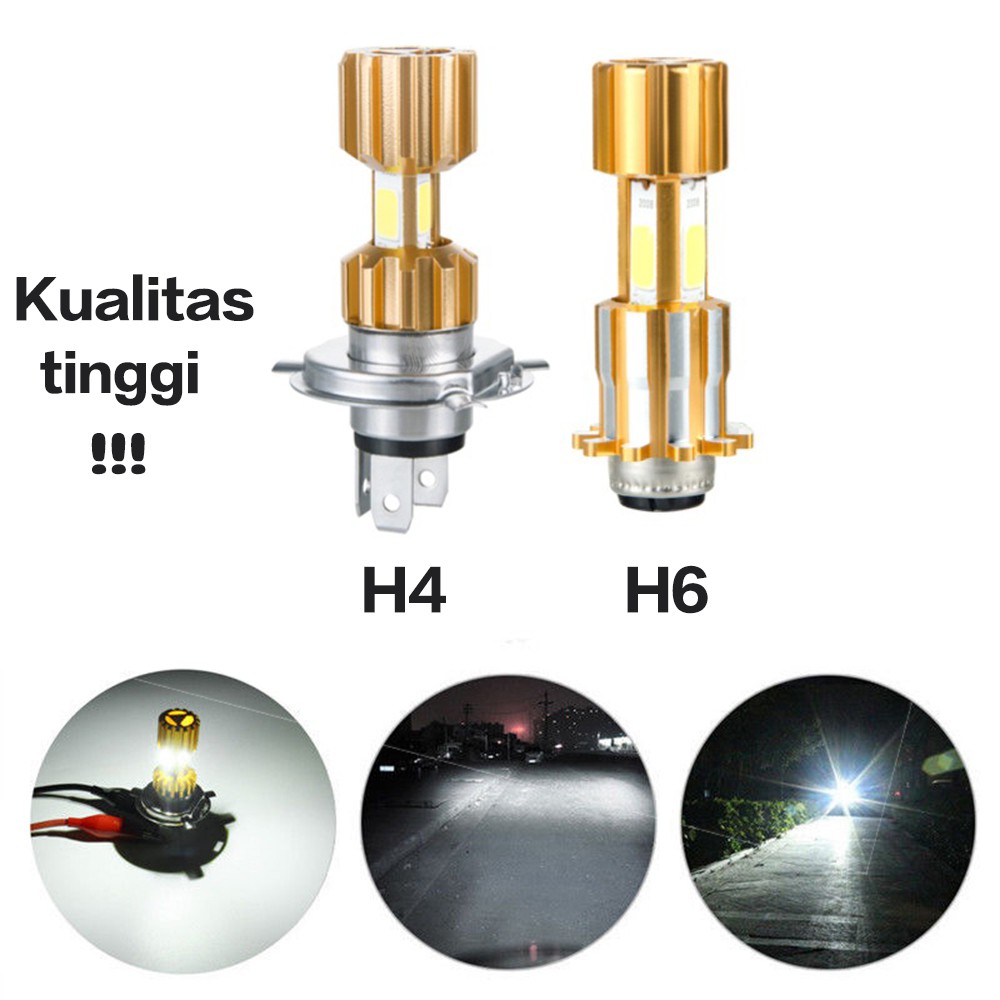 Lampu LED H4 H6 DC COB 150r Tiger CBR vixion R15 byson Scorpio Ninja