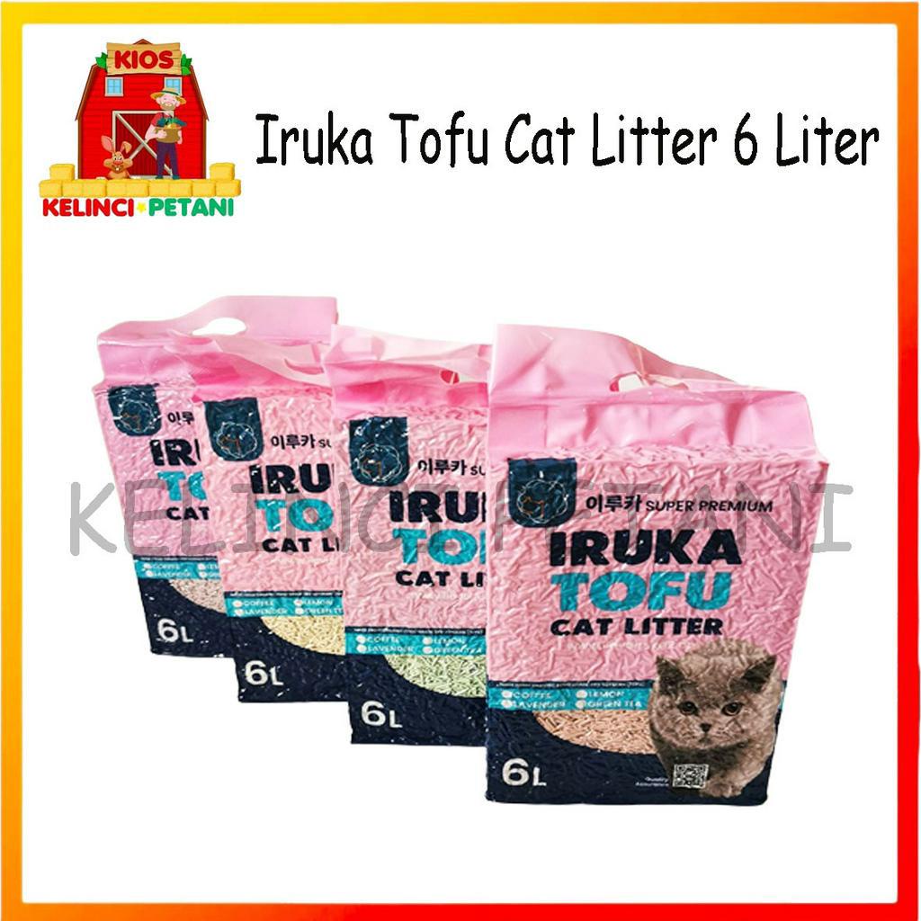 Pasir IRUKA TOFU 6 lt Cat Litter Tahu Soya Gumpal Wangi