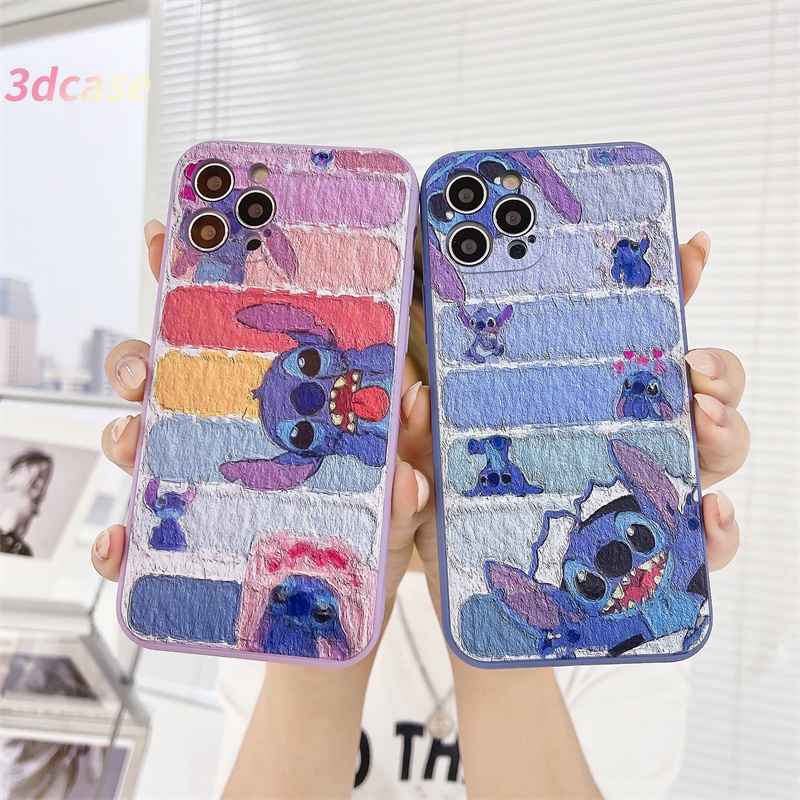 Cute Cartoon Stitch Phone Cover Untuk Xiaomi Redmi Note 9 8 10 10S 9 PRO MAX 9S Xiaomi Redmi POCO X3 NFC X3 PRO M3 Redmi 9 9C NFC 9A 9i 9T 9 PRO Power 10X POCO M2 PRO A16 A74 A15 VIVO