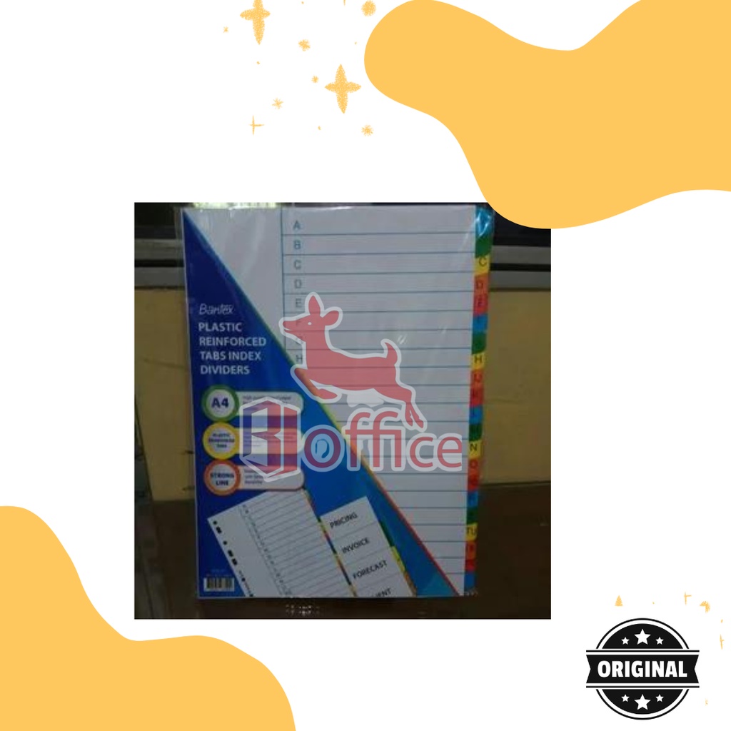 

Bantex Dividers Pembatas Kertas 6240-00 A4 / 1-10 Index