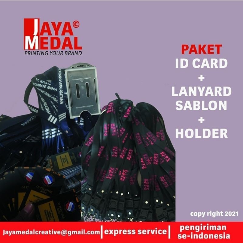 Cetak ID Card dan Tali Lanyard Sablon Grosir Terbaik