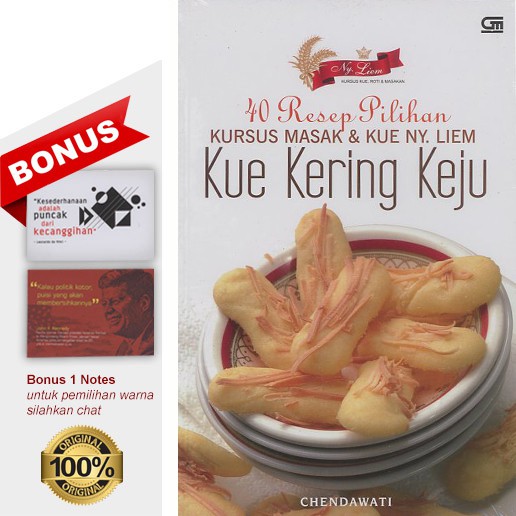 40 RESEP PILIHAN KURSUS MASAK & KUE NY. LIEM KUE KERING KEJU