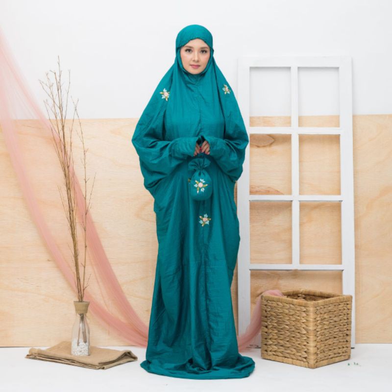 Mukena travelling parasut terusan