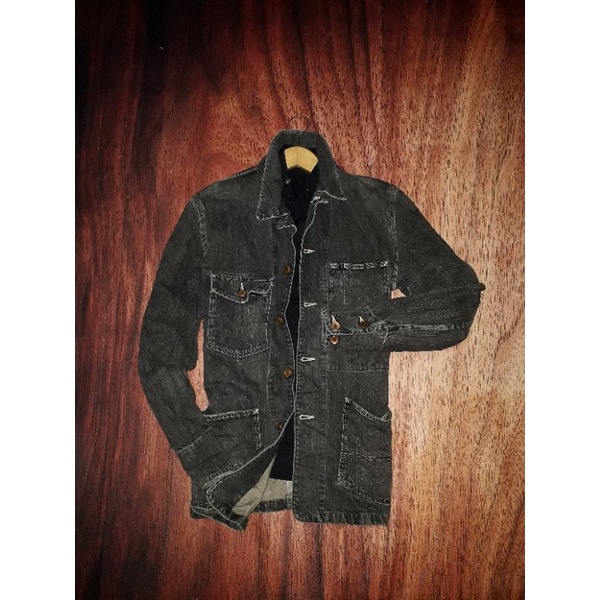 jaket denim edwin second origial