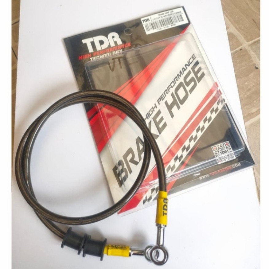 Selang Slang Rem TDR Depan 35 Inci 90 cm Carbon Brake Hose TDR 35inci Karbon Semua Motor Universal