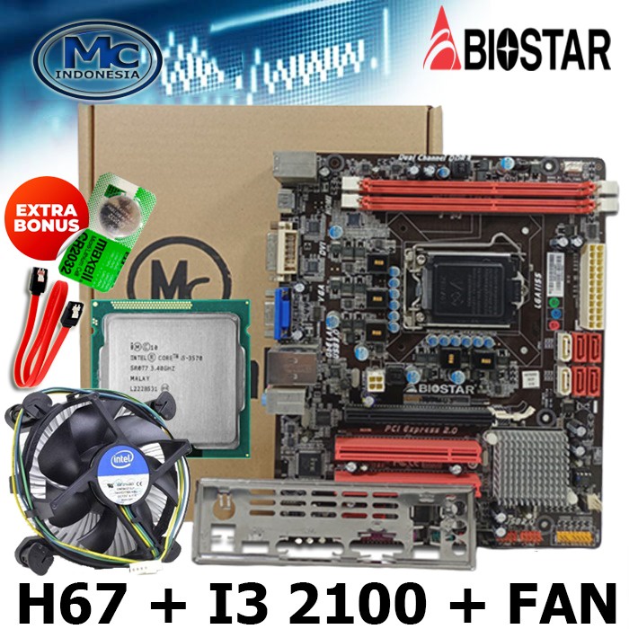 Mainboard MOBO Mainboard H67 Intel Socket 1155 BIOSTAR