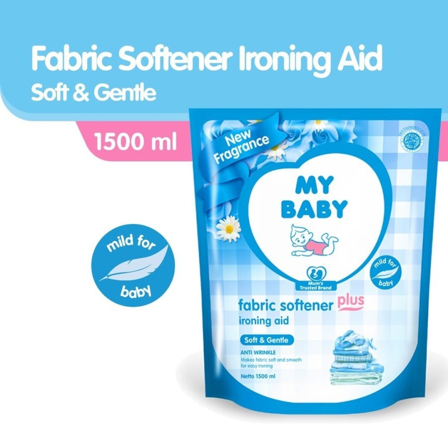 Jual My Baby Fabric Softener Plus Ironing Aid Soft And Gentle [1500 ML ...