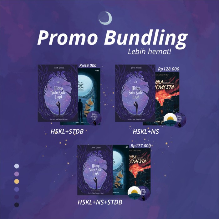 Paket Buku Hidup Satu kali Lagi & Seni Tinggal di Bumi / Nyala Semesta