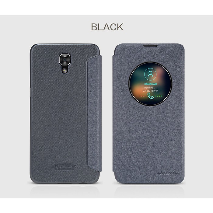 LG X Screen K500Y Flip Cover View NILLKIN SPARKLE Hard Case Autolock