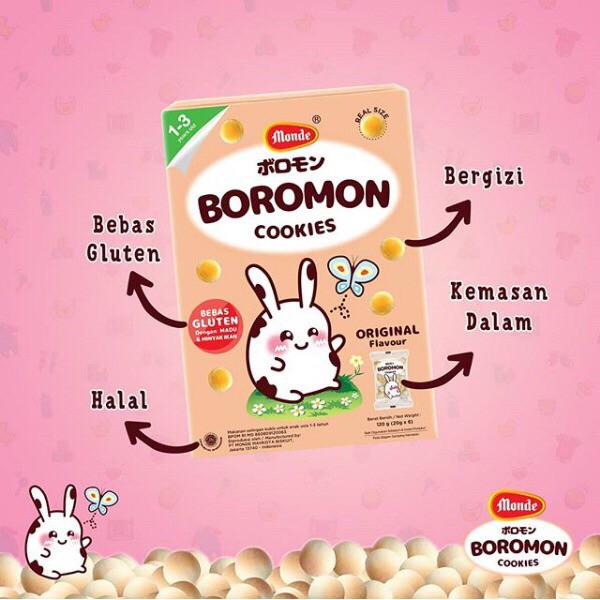 Biskuit Monde Boromon Cemilan Sehat Mpasi / Monde Pola Snack / Monde Eggroll