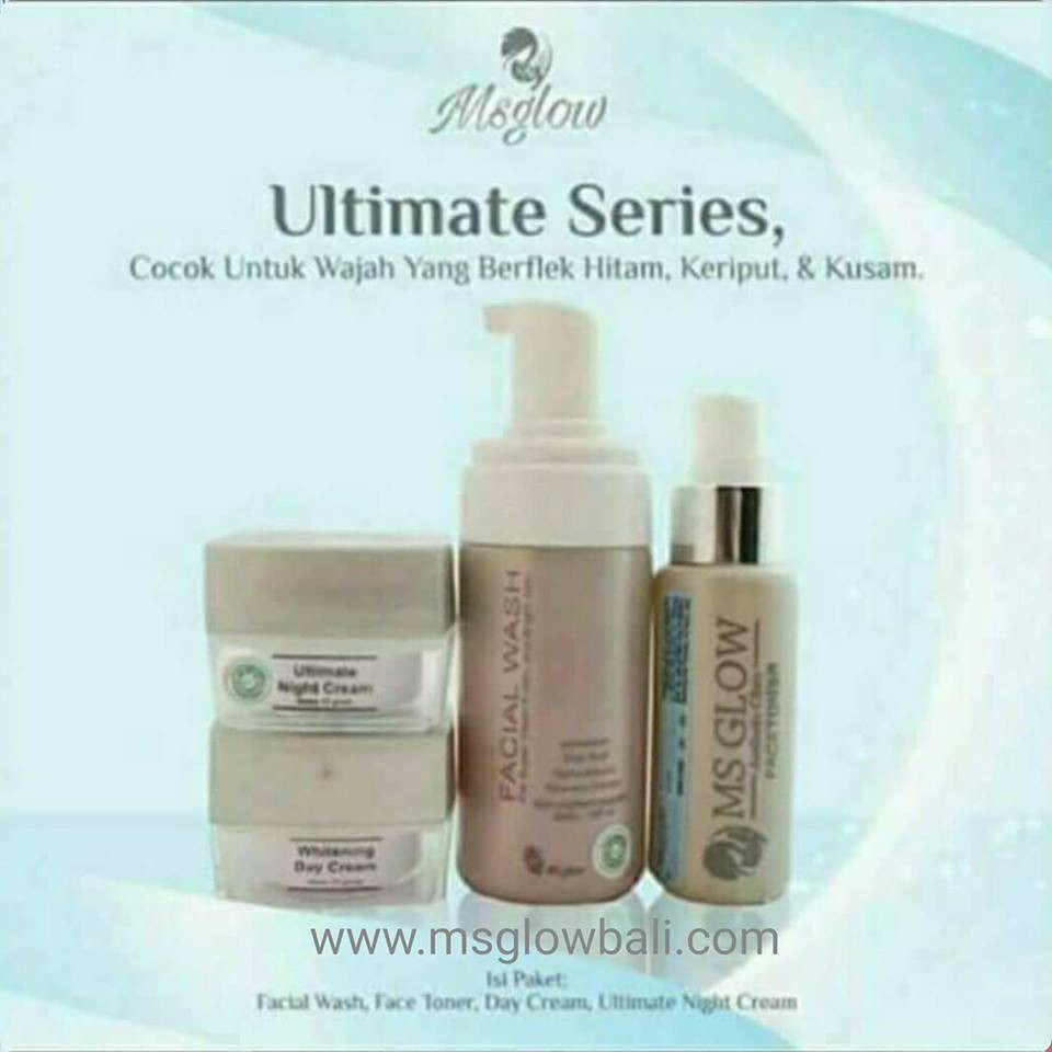 PAKET BPOM TERMURAH MS GLOW WHITENING / ACNE / ULTIMATE (FLEK)