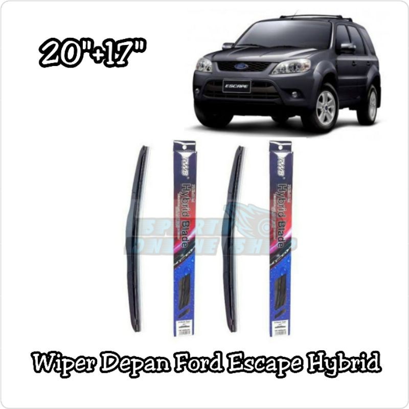 Wiper Depan Ford Escape 20&quot;+17&quot; Hybrid Merk Rwb