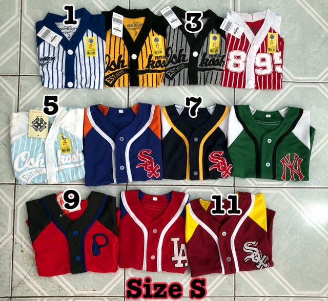 Baju baseball tee kaos anak base ball