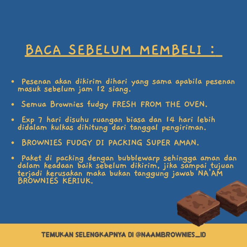 BROWNIES FUDGY / SKAT PANGGANG MURAH BISA CUSTOM HURUF GRATIS CETAK FOTO &amp; UCAPAN NYA