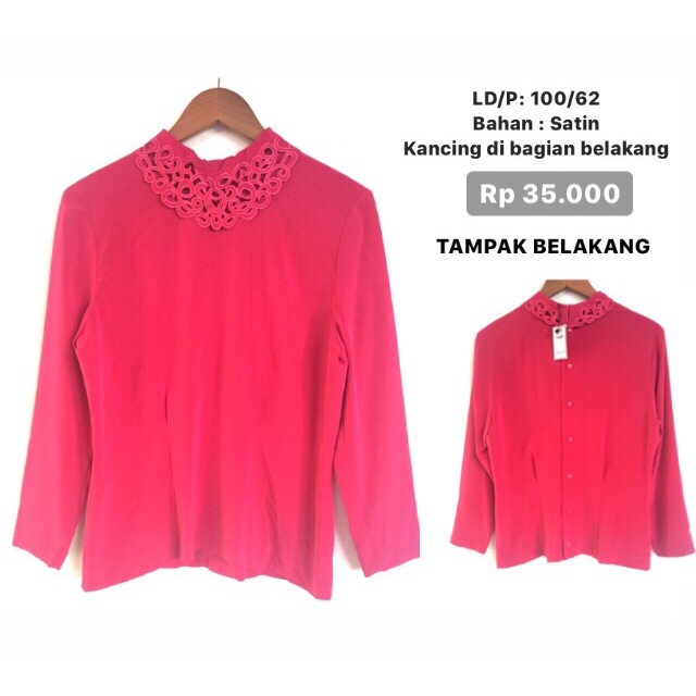 Blouse Satin Pink Fanta