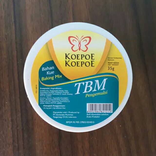 

Koepoe-Koepoe TBM Pengemulsi/ Kupu-Kupu TBM Pengembang Kue 35gr