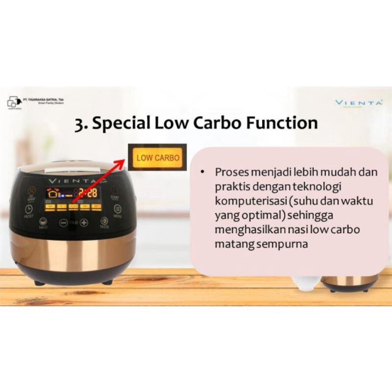 NSC New Smart Cooker Low Carbo GARANSI RESMI VIENTA