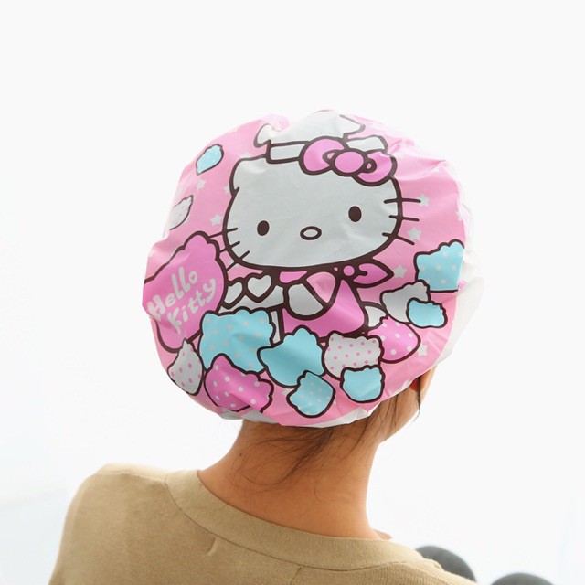 Shower Cap Karakter Shower Cap Kartun Penutup Kepala Mandi