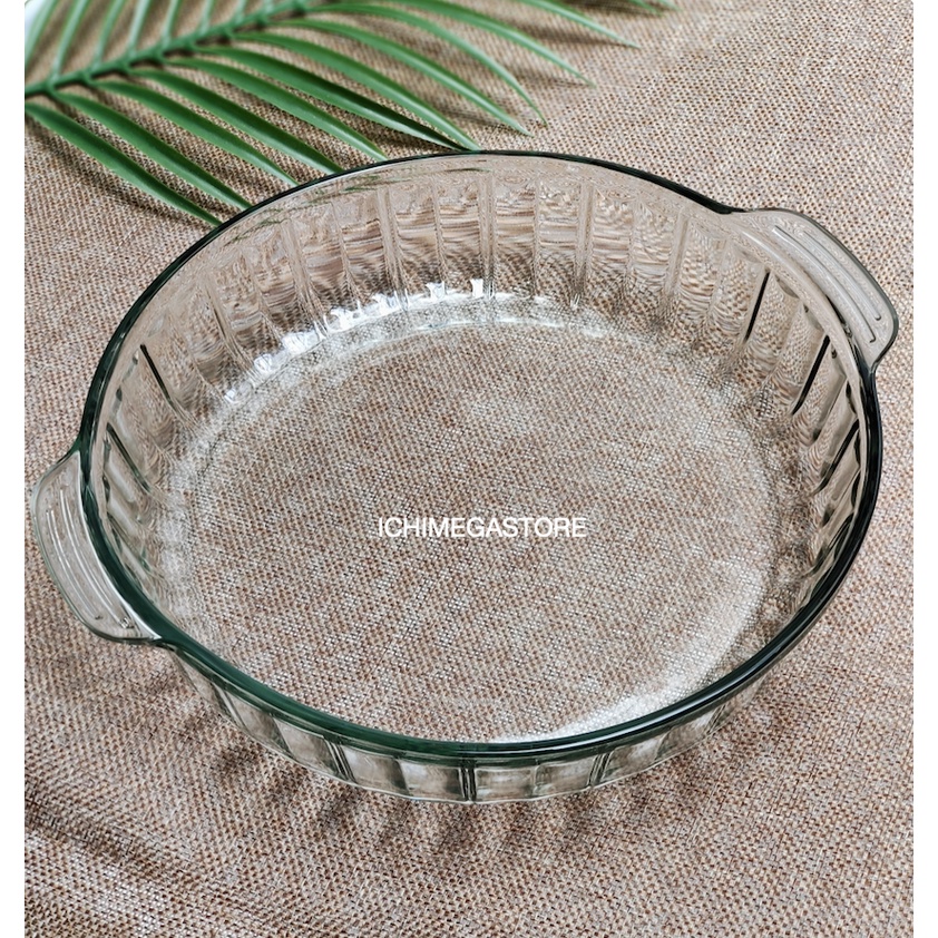 LTF Serving Plate Piring Saji Kaca Berkualitas Mangkok Wadah Saji Piring Sayur 28,5 cm