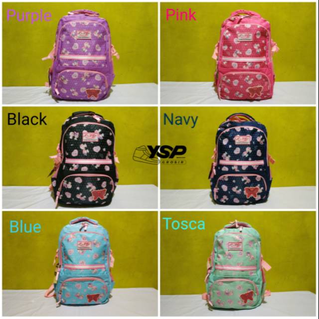 Tas Ransel Alto Silver Girl Orginal Tas Sekolah Cewe SD SMP
