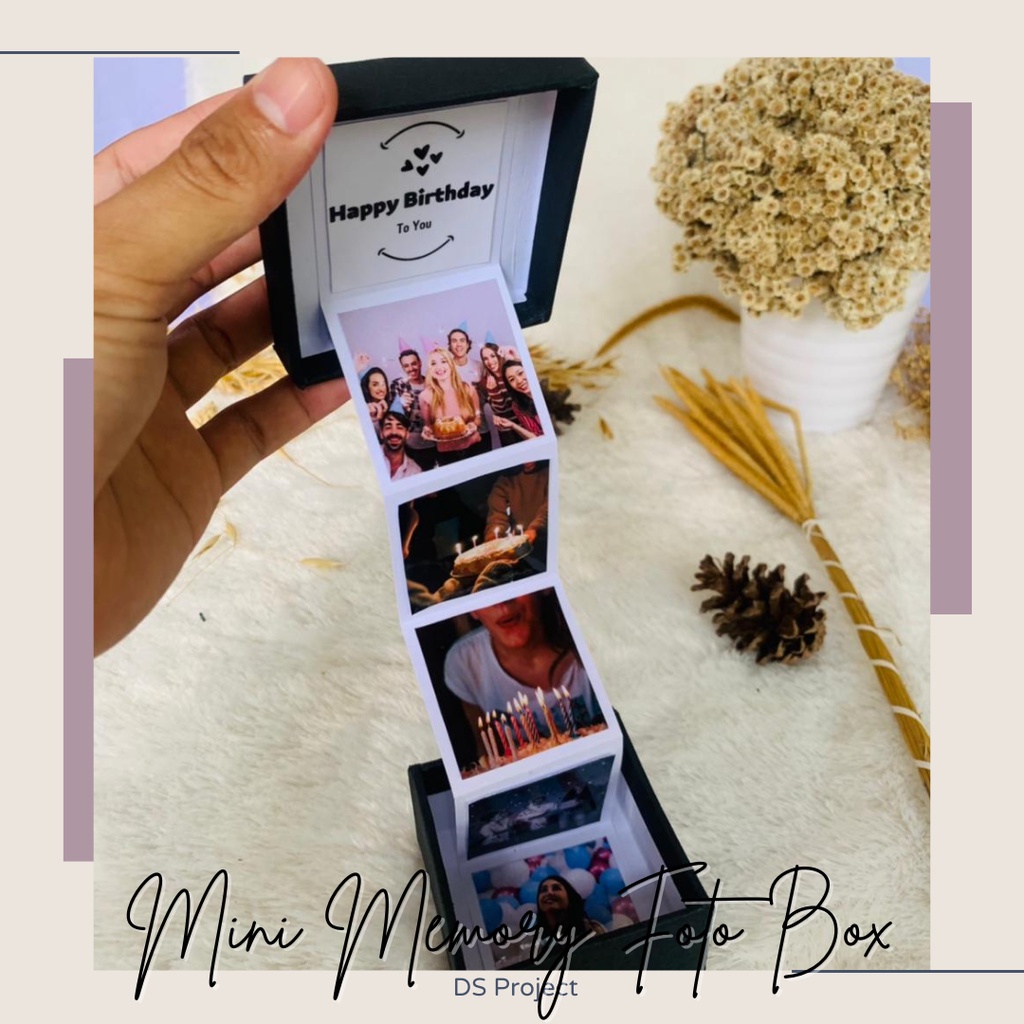 Box Mini Memory 6 foto hadiah ulang tahun untuk bestie / pacar cewe cowo