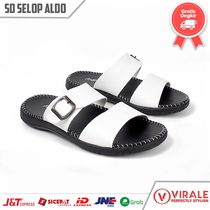 Sandal Selop Pria Dewasa Model Keren 2021 Sandal ALDO Putih