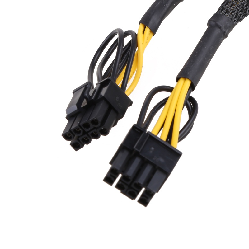Btsg 8Pin PCIe Splitter Kabel Power PCI-e 8Pin Female Ke Dual8 (6+2) Pin Male Adapter