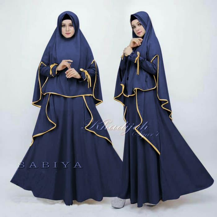 Gamis Sabiya Syari | Dress Wanita Muslimah | Fashion Muslim - Hitam