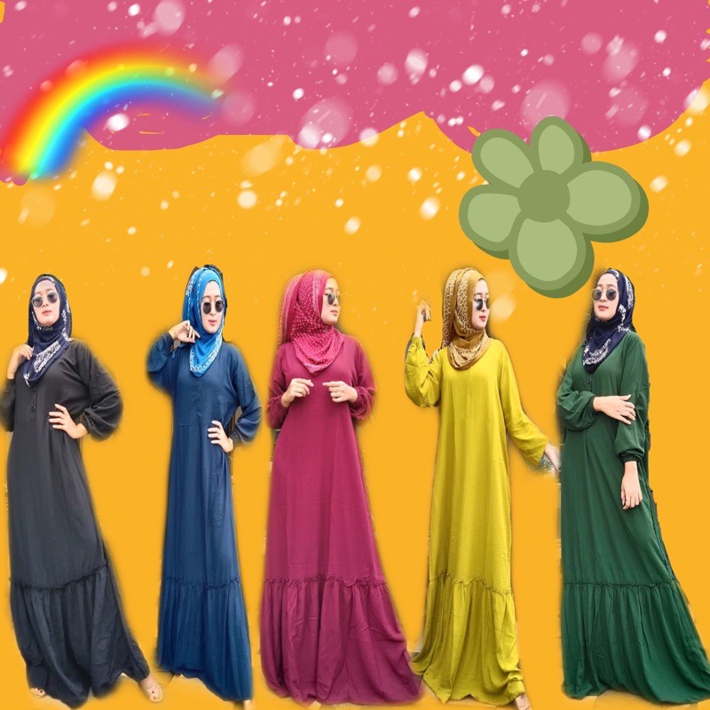 gamis rayon daily jumbo