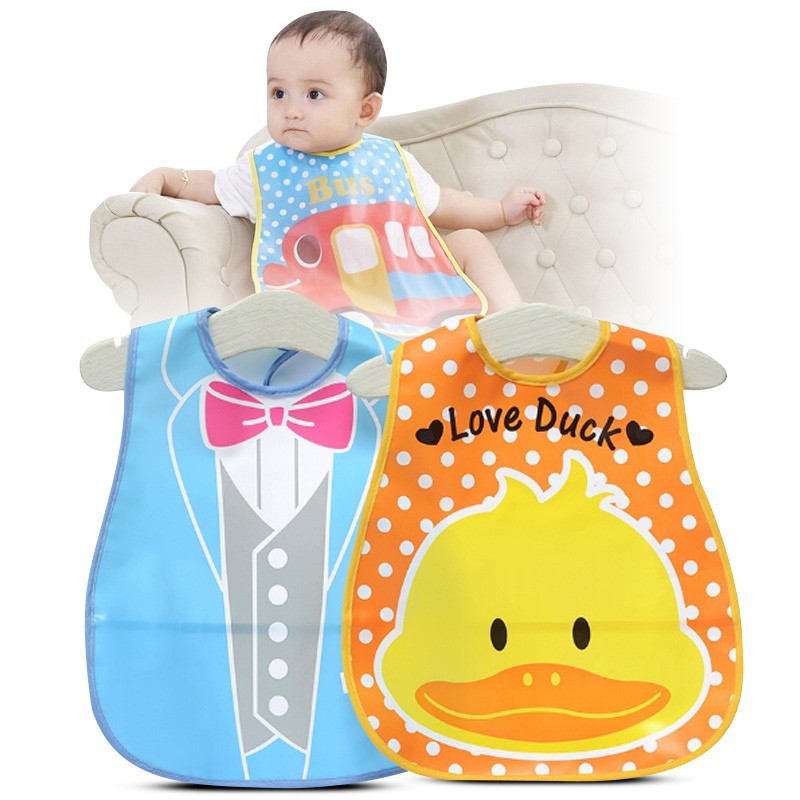 Slabber Plastic Baby Bib CELEMEK BAYI Slaber Plastik Waterproof Apron Tadah Liur Babymaniashop