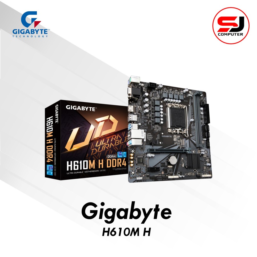 Motherboard Gigabyte H610M H DDR4 Intel h610 LGA 1700 Garansi Resmi